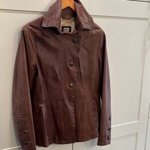 RARE Vintage Bod & Christensen Women’s Brown Leather Jacket